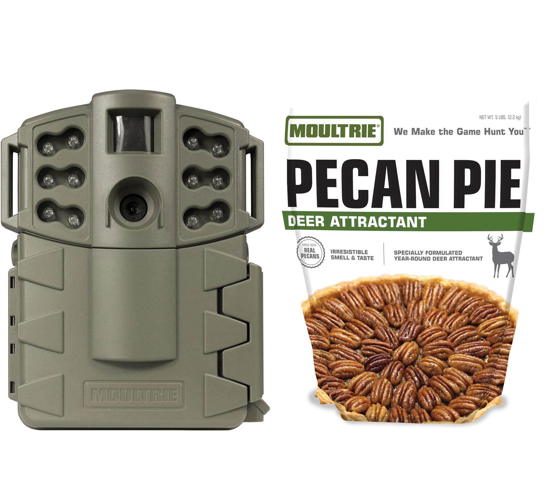 Moultrie Game Spy A-5 Gen 2 5MP Low Glow IR Game Camera + Deer Attractant Mix