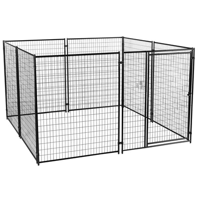 Lucky Dog Large Modular Welded Wire Dog Kennel, 10 x 10 x 6 feet (Used)