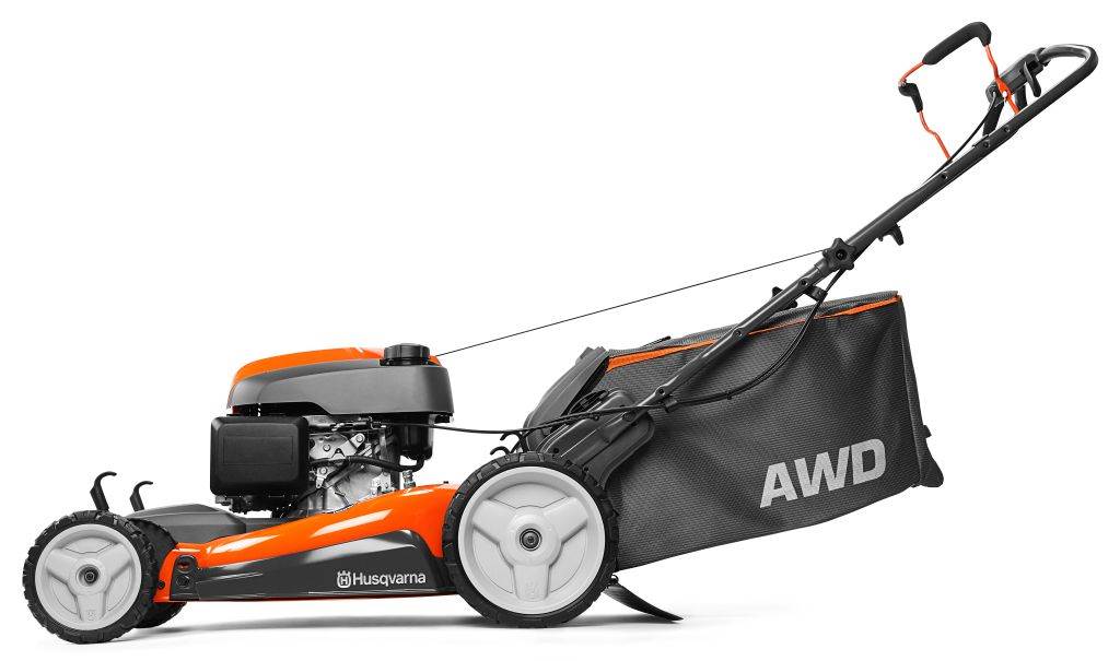 Husqvarna 190cc 22" Self-Propelled AWD 3-In-1 Gas Lawn Mower, Orange (Open Box)