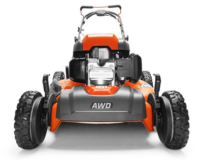 Husqvarna 190cc 22" Self-Propelled AWD 3-In-1 Gas Lawn Mower, Orange (Open Box)