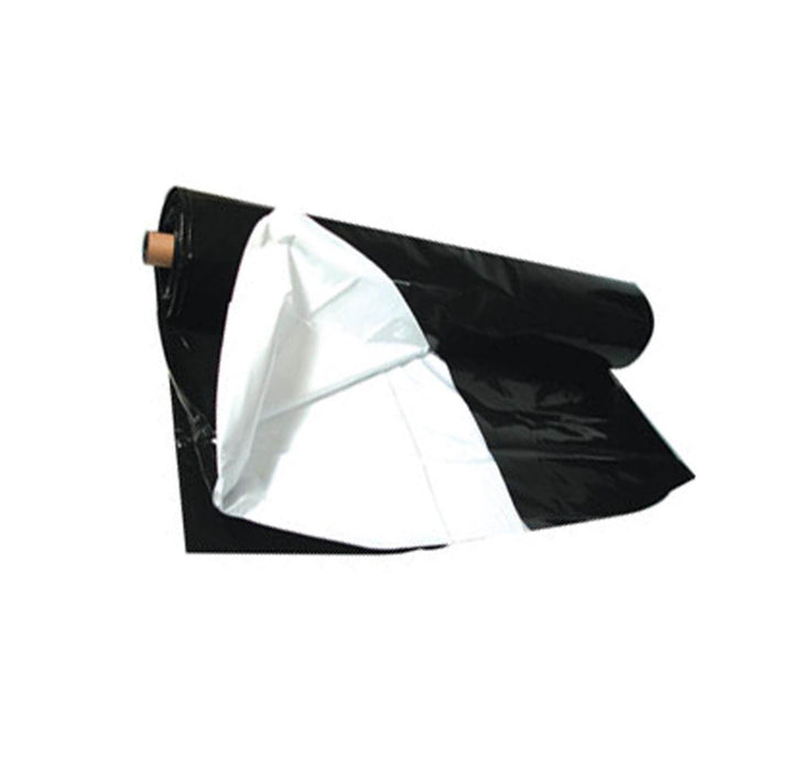 Hydrofarm Black And White 100'x10' Heavy-Duty Waterproof Poly Film (Open Box)