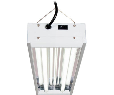 Hydrofarm Agrobrite 48 Watt 2 Tube Fluorescent Fixture with Lamps (For Parts)