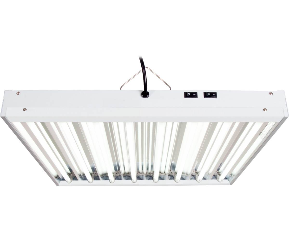 Hydrofarm Agrobrite 192W 8-Tube Fluorescent Fixture + Lamps, FLT28 (Open Box)