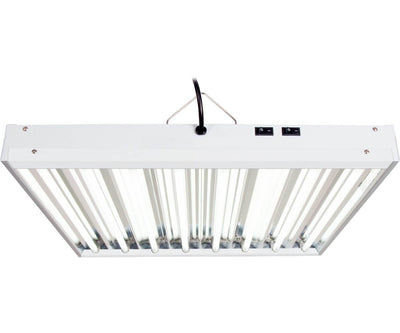 Hydrofarm Agrobrite 192W 8-Tube Fluorescent Fixture + Lamps, FLT28 (Open Box)