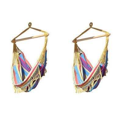 2-Pack Vivere Tightly-Woven Brazilian Hammock Chairs, Paradise | 2 x B523
