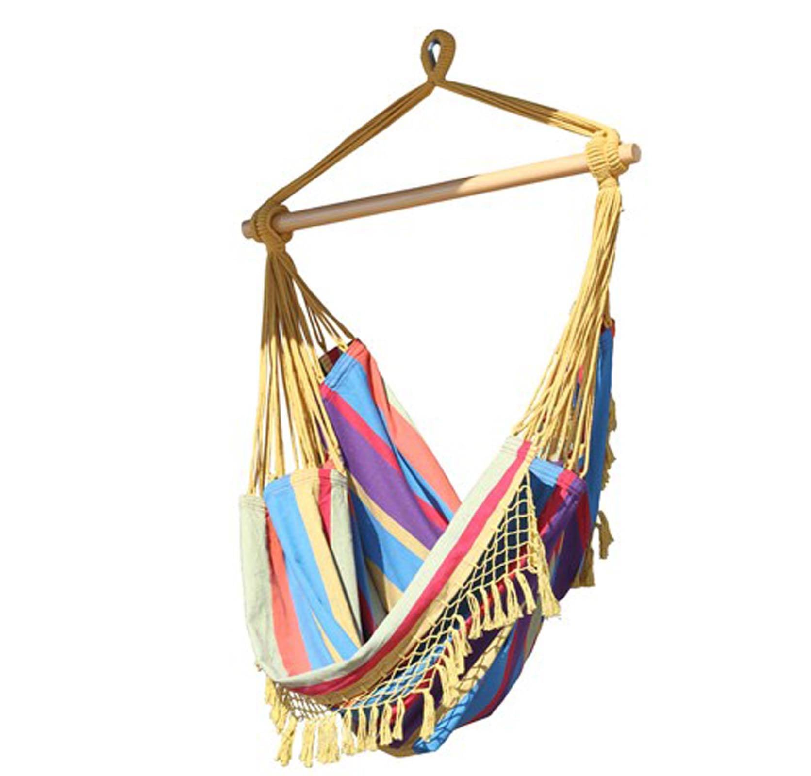 2-Pack Vivere Tightly-Woven Brazilian Hammock Chairs, Paradise | 2 x B523