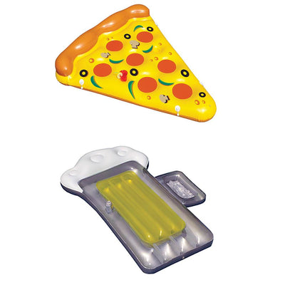 Swimline Inflatable Pizza Raft And Swimline Beer Mug Float Raft For Pool/Lake