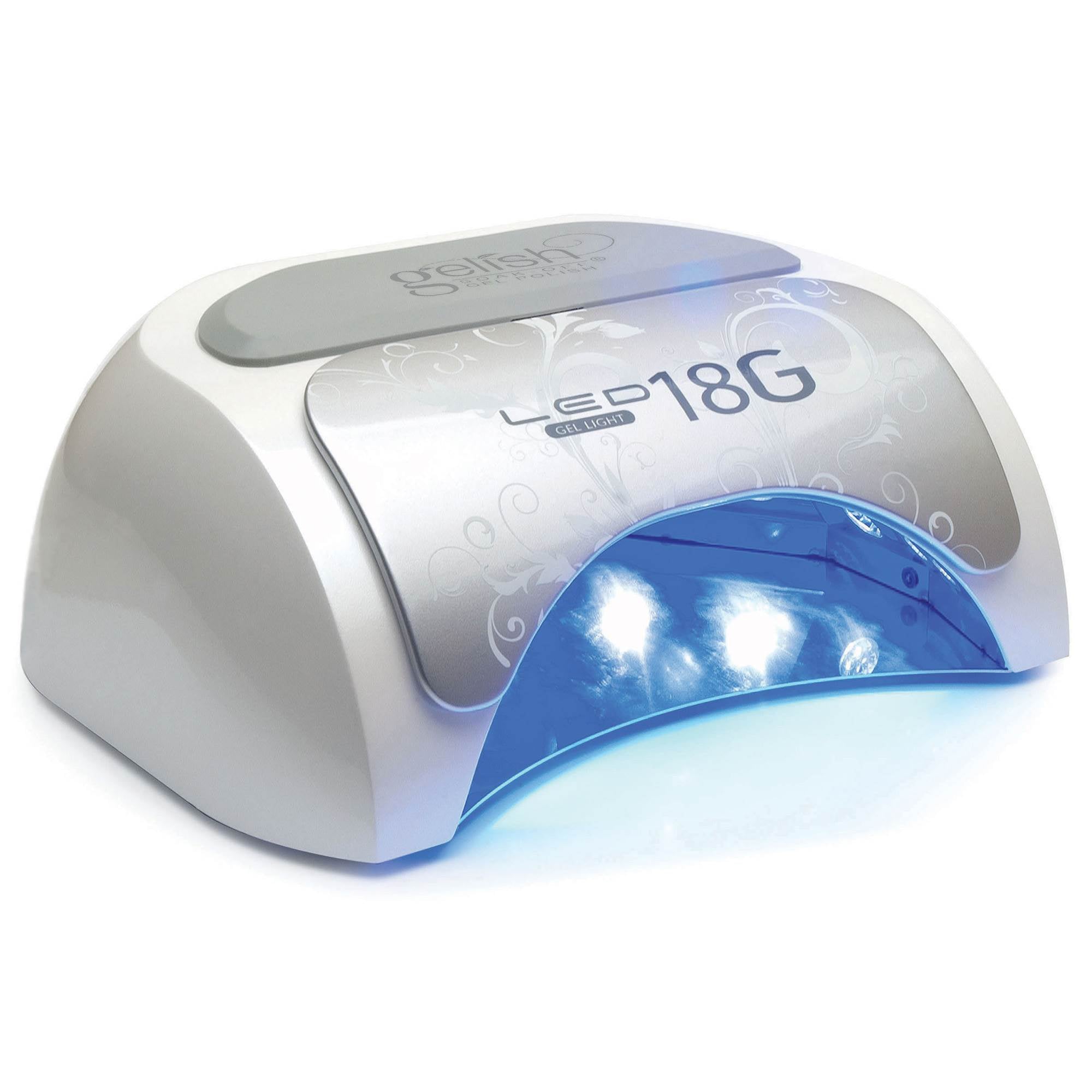 Gelish 18G Gel LED Light + Mini Basix Gel Nail Polish Kit + 5 Pack Gel Polish - VMInnovations