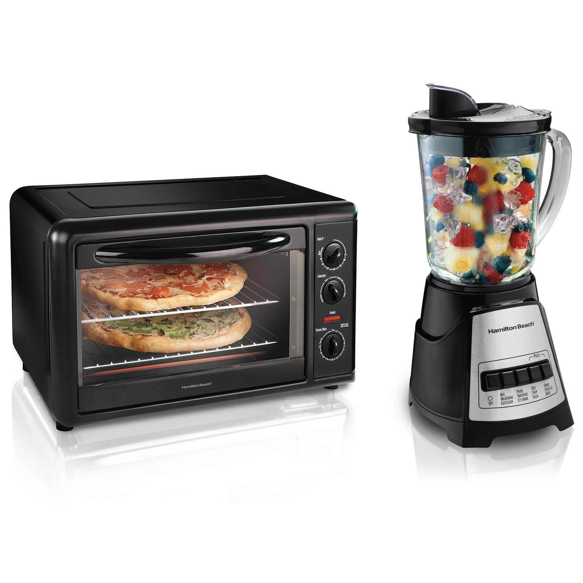 Hamilton Beach Toaster Oven with Convection + Elite Multi-Function Blender