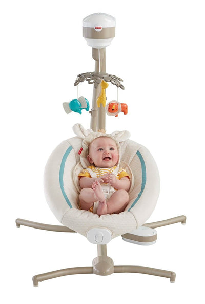 Fisher Price Soothing Savanna Cradle 'n Swing With Calming Vibrations (Open Box)