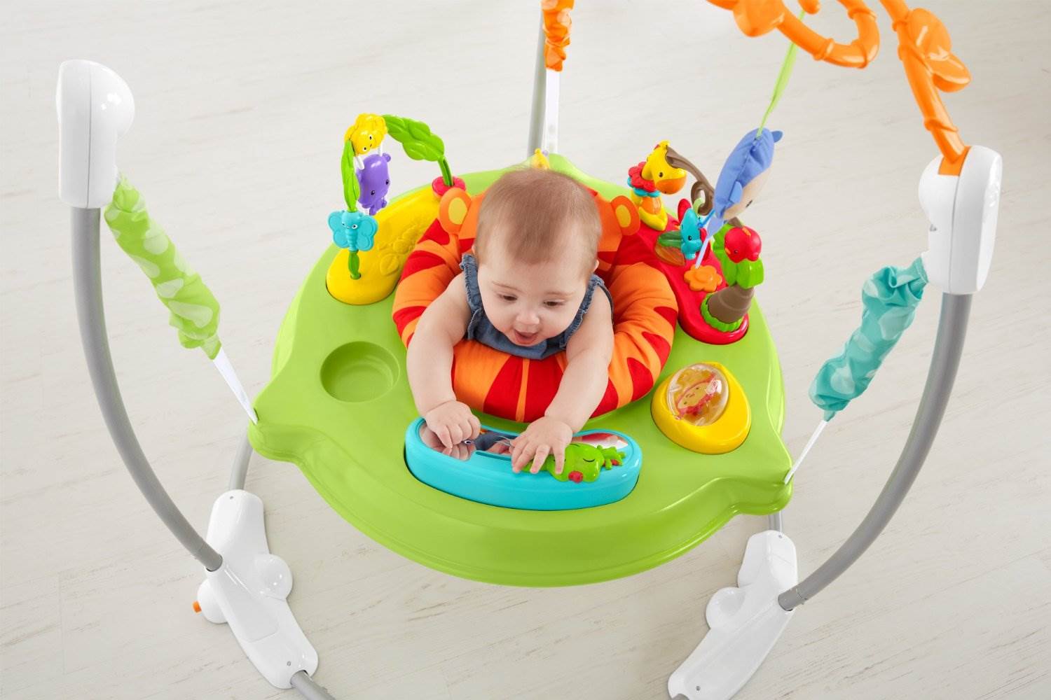 Fisher Price Roarin' Rainforest Colorful Spinning Jumperoo Entertainer | CBV63