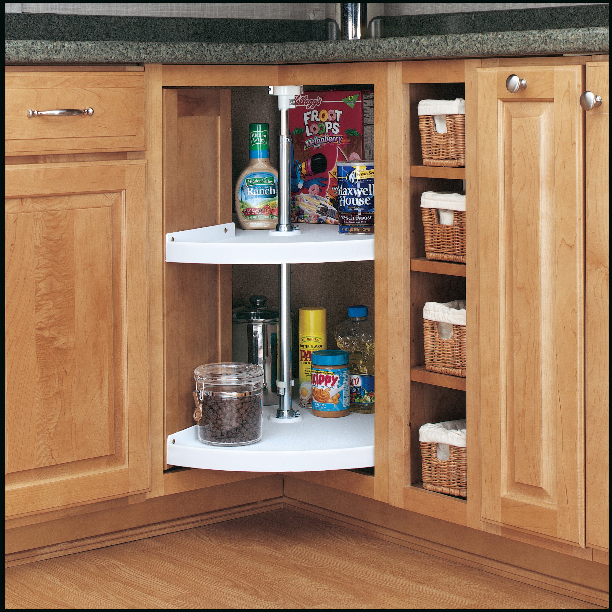 Rev-A-Shelf 6942-28-11-52 28" Pie Cut 2-Shelf Lazy Susan (Certified Refurbished) - VMInnovations