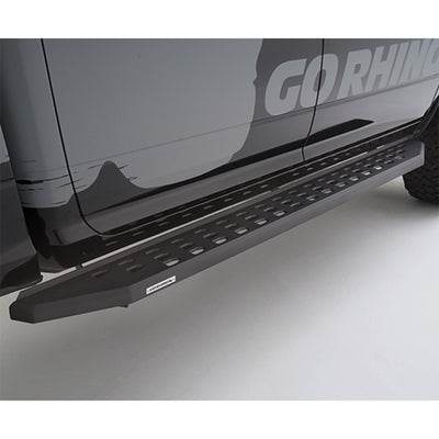 Go Rhino Steel Running Boards for 07-19 Toyota Tundra CrewMax and Hitch Step