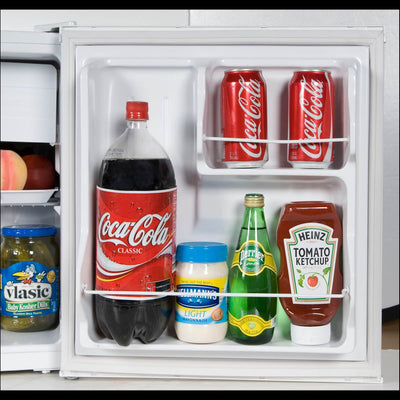 Haier 1.7-Cubic Foot Energy Star Compact Fridge With Freezer, White (Open Box)
