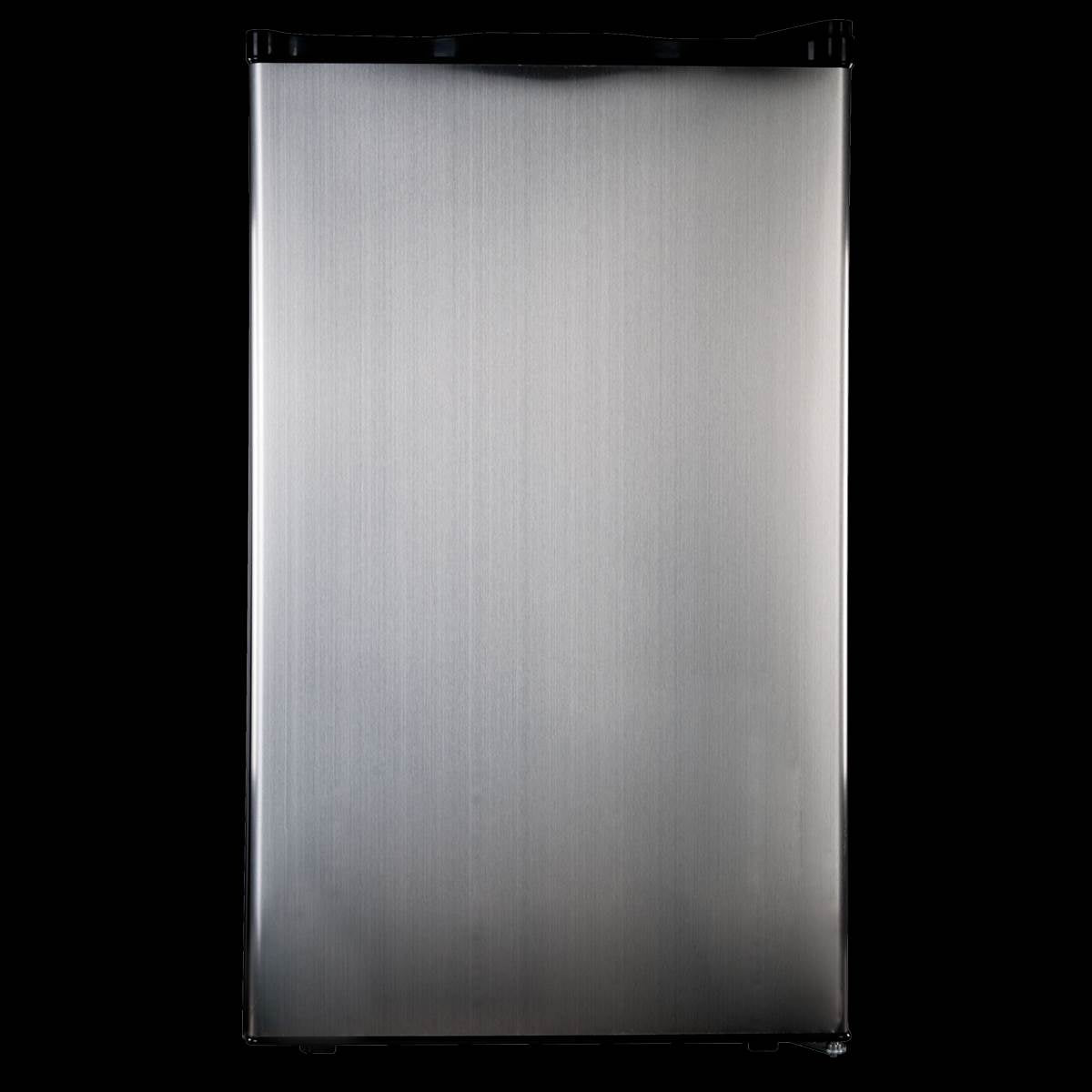 Haier 4-Cubic Foot Compact Fridge With Freezer, Stainless Steel (Open Box)