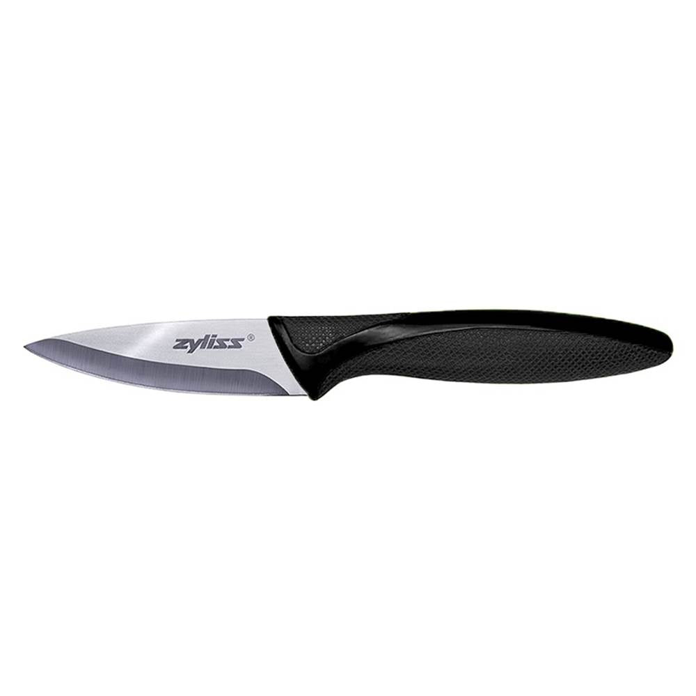 Zyliss Black Ceramic Paring Knife Set with Soft-Grip Handles, 1-Pair (Open Box)