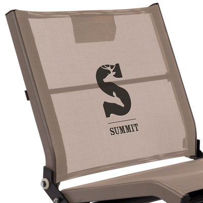 Summit Ultra-Quiet No-Shock Mesh Ground Seat For Hunting (Open Box)
