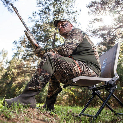 Summit Ultra-Quiet No-Shock Mesh Ground Seat For Hunting (Open Box)