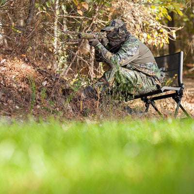 Summit Ultra-Quiet No-Shock Mesh Ground Seat For Hunting (Open Box)