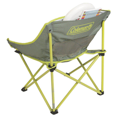 Coleman 26-Inch Cooling Mesh Portable Kickback Breeze Chair, Lime (Open Box)