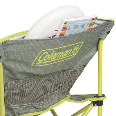 Coleman 26-Inch Cooling Mesh Portable Kickback Breeze Chair, Lime (Open Box)