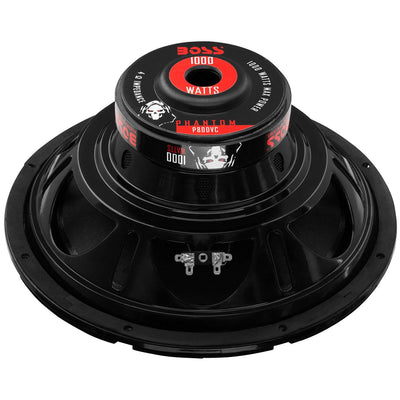Boss Audio 8-Inch Dual Voice Coil 4-Ohm 1000-Watt Car Subwoofer, Black | P80DVC