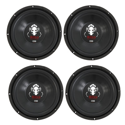 Boss Audio 10-Inch Single Voice Coil 1200 Watt Max Subwoofer (4 Pack) | P10SVS - VMInnovations