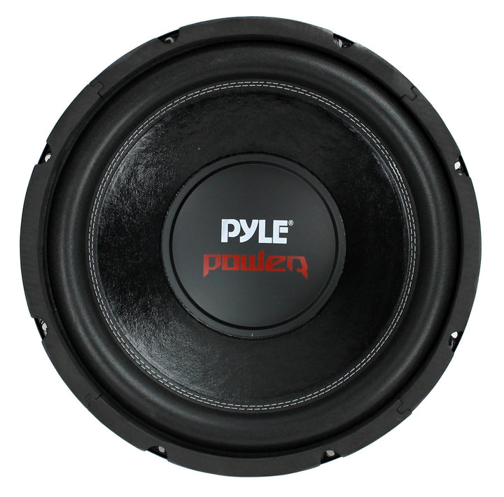 QPower 12 Inch Single Slim Shallow Subwoofer Box and Pyle 1600 Watt Subwoofer
