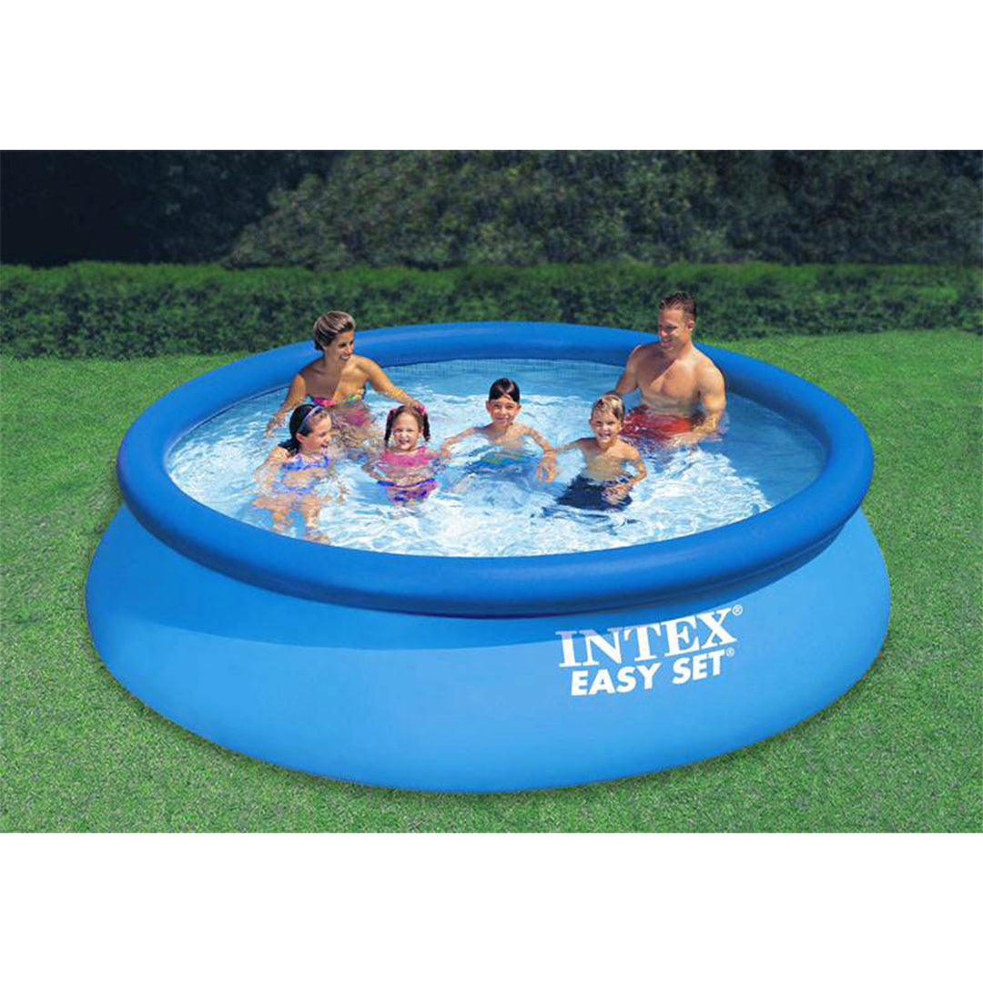 Intex 12ft x 30in Easy Set Above Ground Pool with Filter Pump & Automatic Vacuum