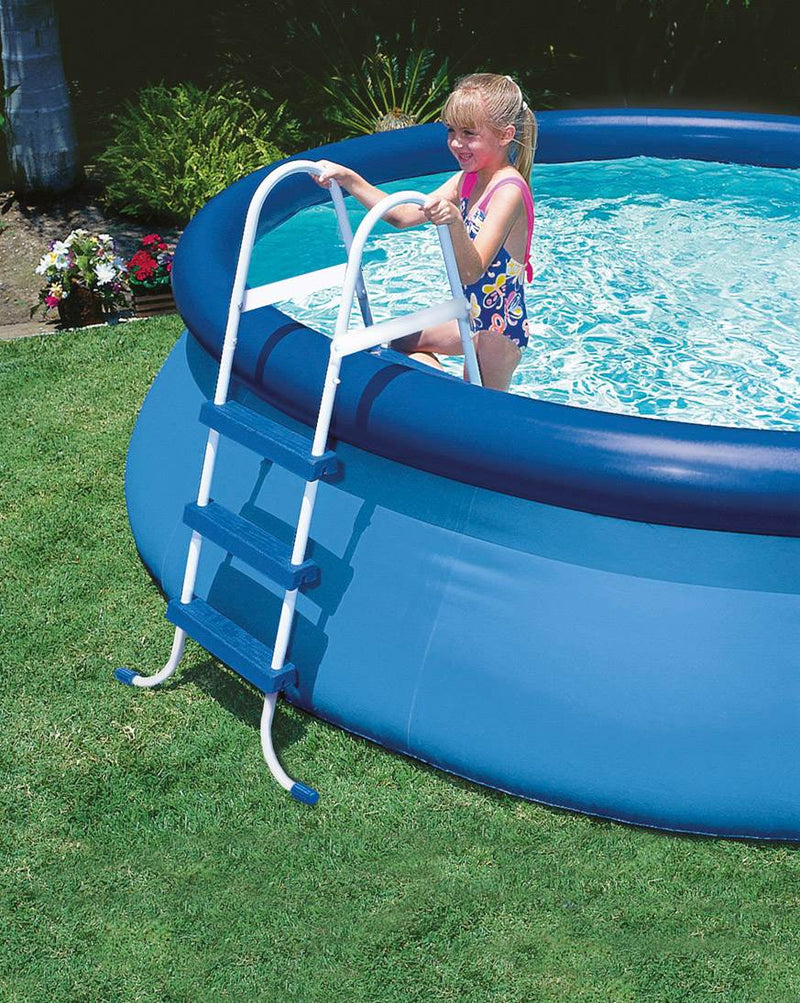 Intex 15ft x 42in Easy Set Inflatable Round Family Swimming Pool & Pump, Vacuum