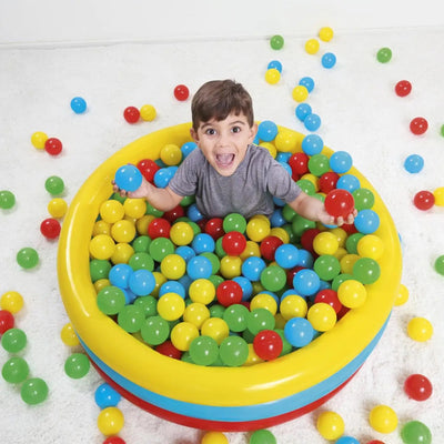Bestway Fisher Price Small Plastic Multi-Colored Play Balls, 100 Count (Used)