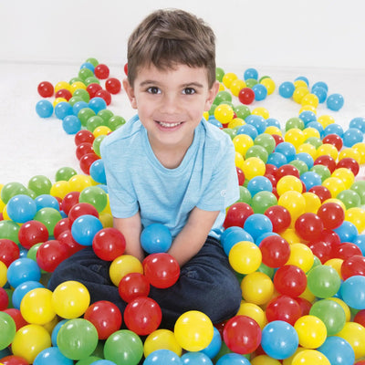 Bestway Fisher Price Small Plastic Multi-Colored Play Balls, 100 Count (Used)