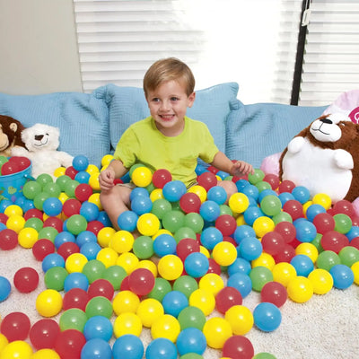Bestway Fisher Price Small Plastic Multi-Colored Play Balls, 100 Count (Used)