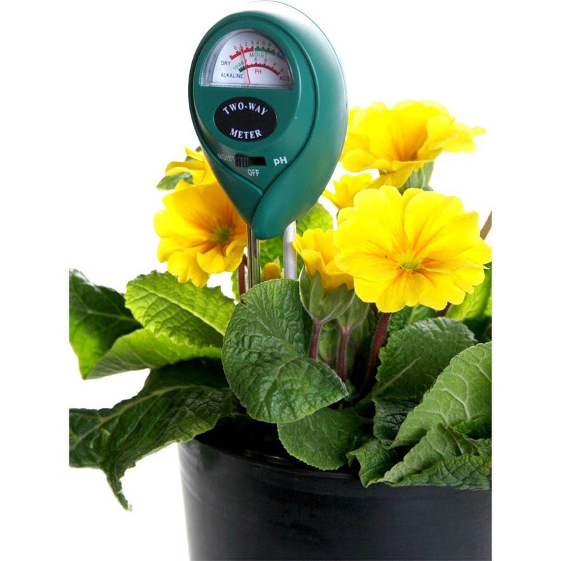 Active Air 2-Way Moisture and pH Meter for Household or Outdoor Plants (2 Pack)