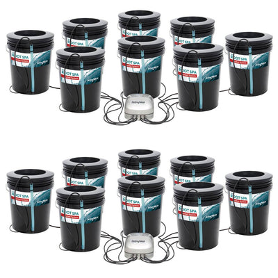 Active Aqua Root Spa 5-Gallon 8-Bucket Deep Water Culture System (2 Pack) - VMInnovations