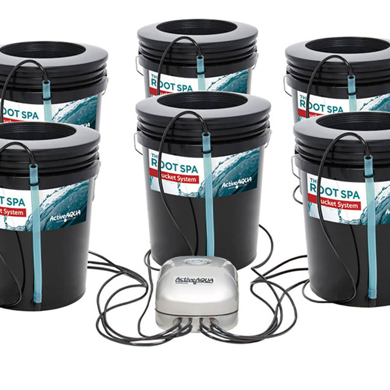 Active Aqua Root Spa 5-Gallon 8-Bucket Deep Water Culture System (2 Pack) - VMInnovations