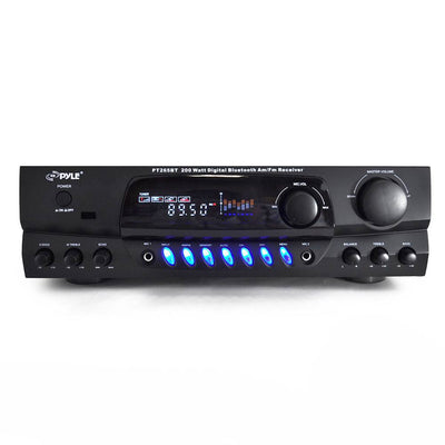Pyle 200 Watt Bluetooth Digital Receiver/Amplifier with AM/FM Radio | PT265BT