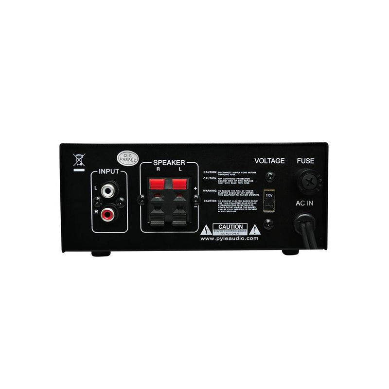 Pyle Mini 2 x 40-Watt Stereo Power Amplifier + USB/SD/AUX/LED Display | PCAU25A