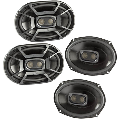 Polk 450 Watt 3-Way Car/Boat Coaxial Stereo Audio Speakers Marine DB692 (2 Pack) - VMInnovations