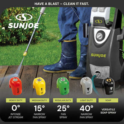 Sun Joe Electric Pressure Washer Quick-Connect Spray 5-Tip Set (Open Box) - VMInnovations