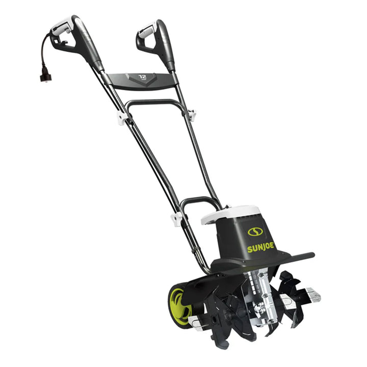 Sun Joe Electric Garden Tiller Cultivator, Steel, 12 Amp, 16", Black (For Parts)
