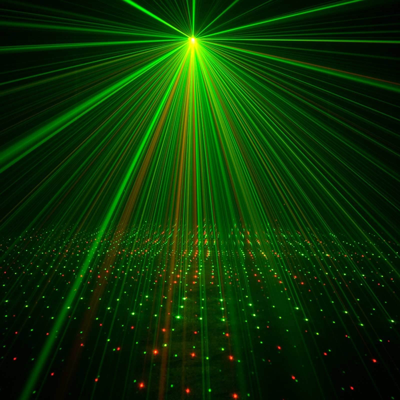 American DJ Micro Galaxian II Green And Red Laser Lighting Effect w/ IR Remote