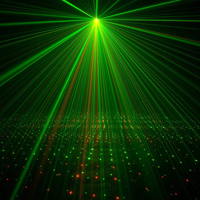 American DJ Micro Galaxian II Green/Red Laser Lighting Effect w/IR Remote (Used)