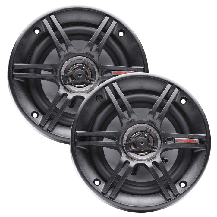 Crunch 300 Watts 6.5-Inch 3-Way 4 Ohms Steel Basket CS Speakers, Black | CS-653 - VMInnovations