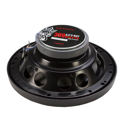 Crunch 300 Watts 6.5" 3-Way 4 Ohms Steel Basket CS Speakers (Open Box)