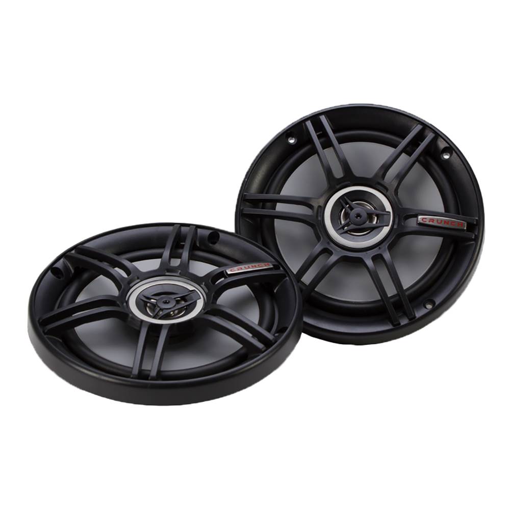 Crunch 300 Watts 6.5-Inch Coax Shallow 4 Ohms CS Speakers, Black | CS-65CXS