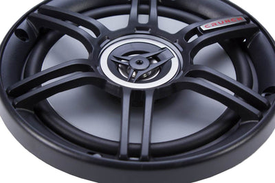 Crunch 300 Watts 6.5-Inch Coax Shallow 4 Ohms CS Speakers, Black (Open Box)