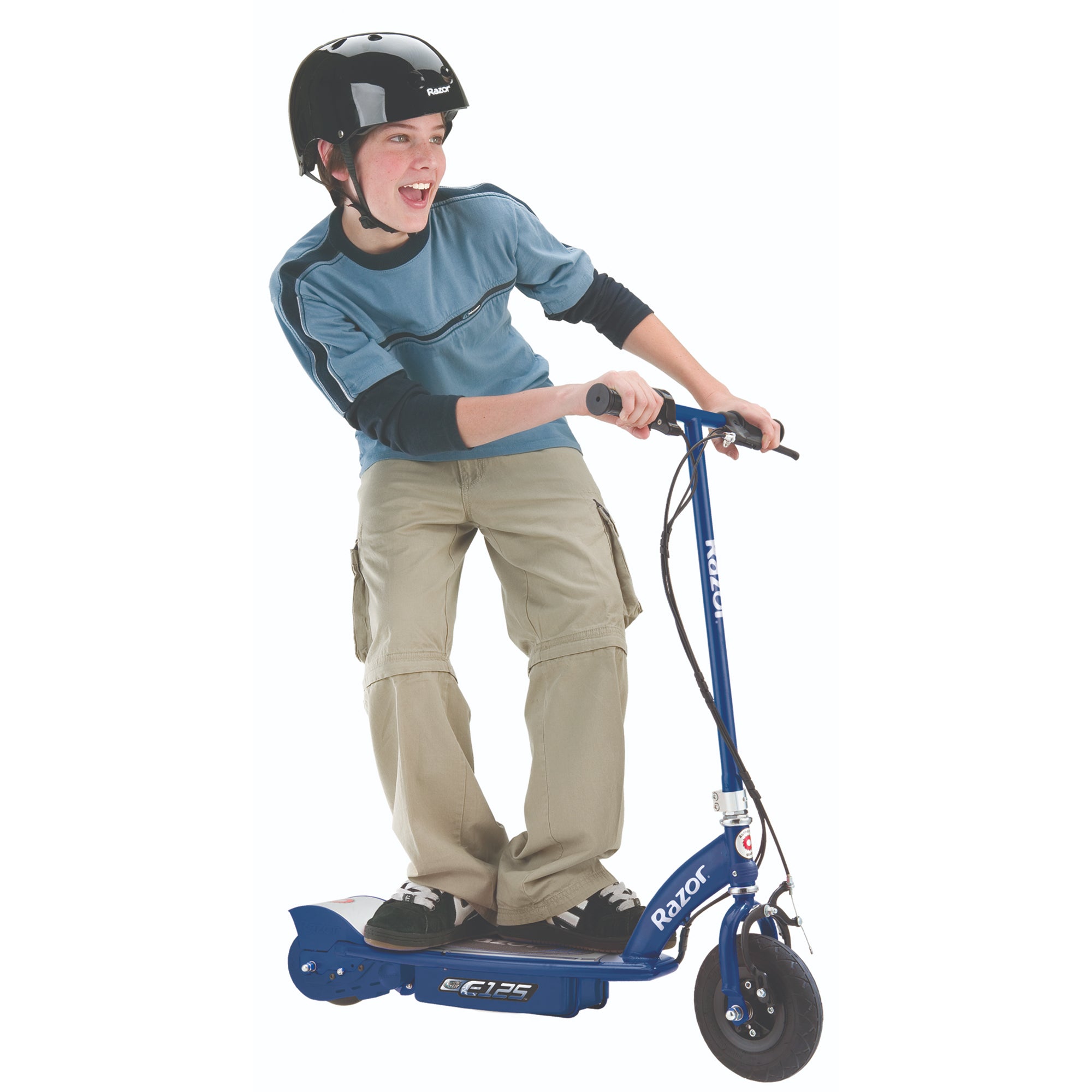 Razor E175 & E125 Kids  24V Motorized Battery Powered Scooter Toy, Pink & Blue - VMInnovations