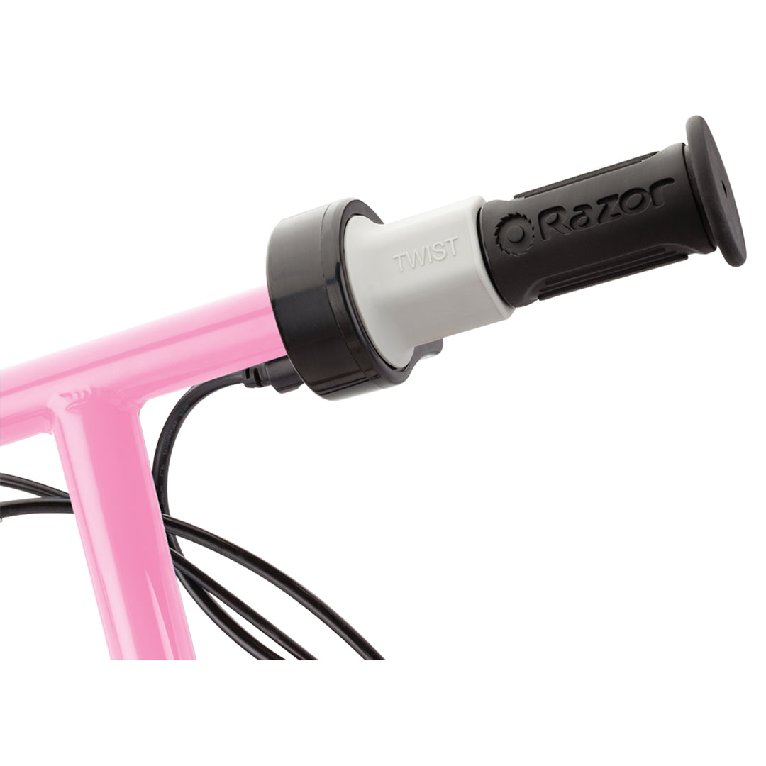 Razor E125 Motorized 24-Volt Rechargeable Electric Scooter, Pink (Used)