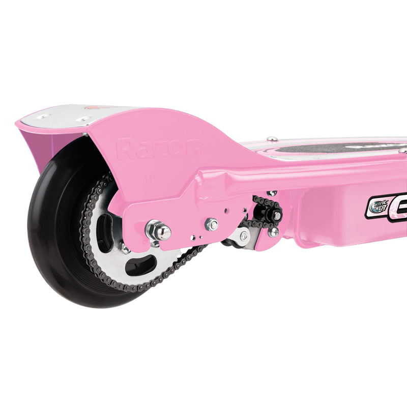 Razor E125 Kids Ride On 24V Motorized Battery Powered Electric Scooter Toy, Pink